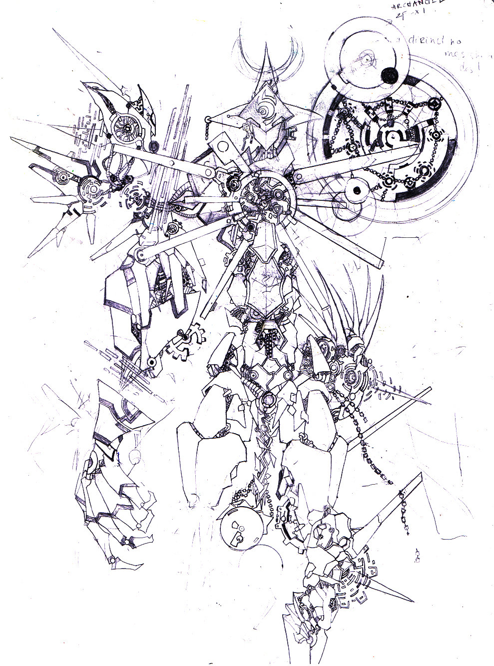 989x1333 Archangel Sketch By Janyhero - Archangel Sketch