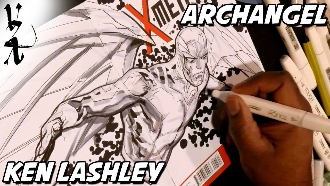 1280x720 Ken Lashley Drawing Archangel - Archangel Sketch