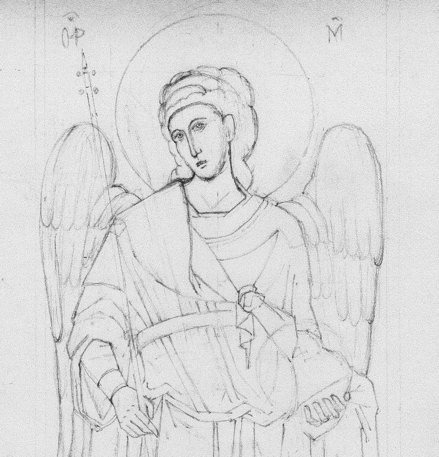 1487x1550 Pencil Drawing Icon Diploma Student - Archangel Sketch