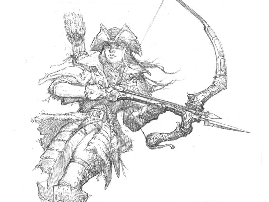 864x648 Prescott Draw Blog Daybreak Archer Sketch - Archer Sketch