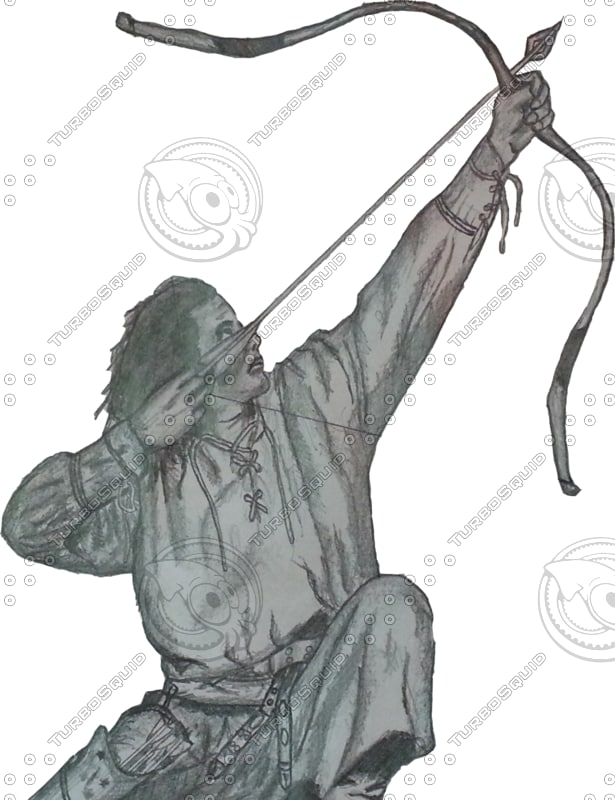 615x800 Texture Other Fantasy Archer People - Archer Sketch