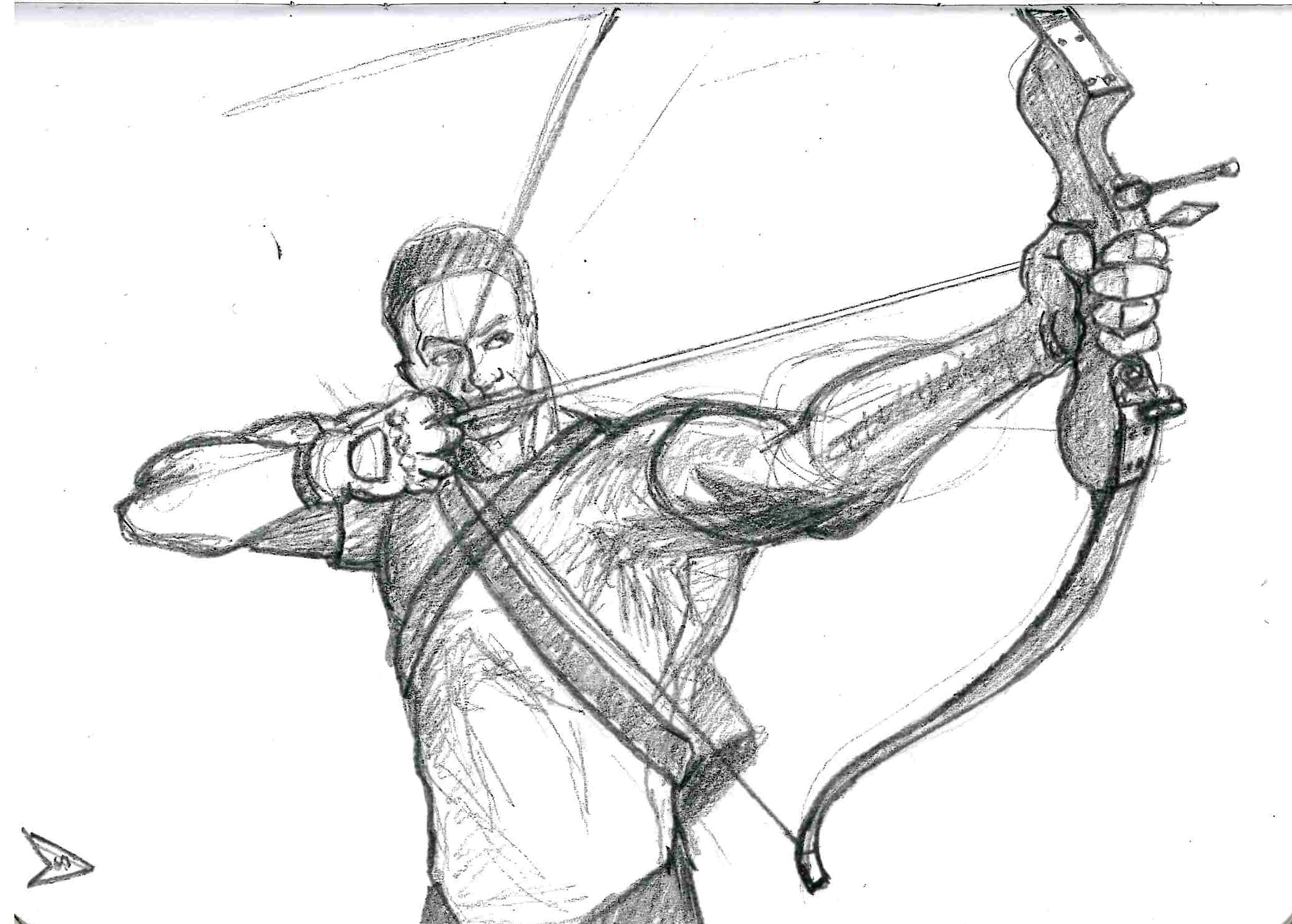 Archer Sketch at PaintingValley.com | Explore collection of Archer Sketch