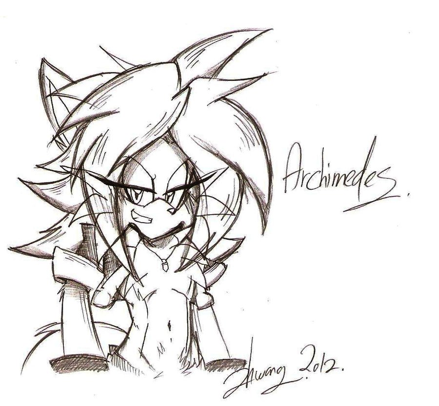 900x833 Archimedes Sketch 1 By Emperorzheng - Archimedes Sketch