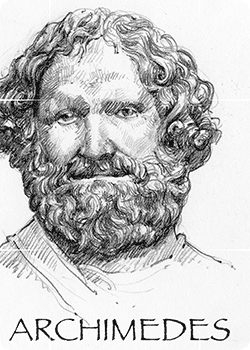 250x350 Archimedes Trading Card - Archimedes Sketch