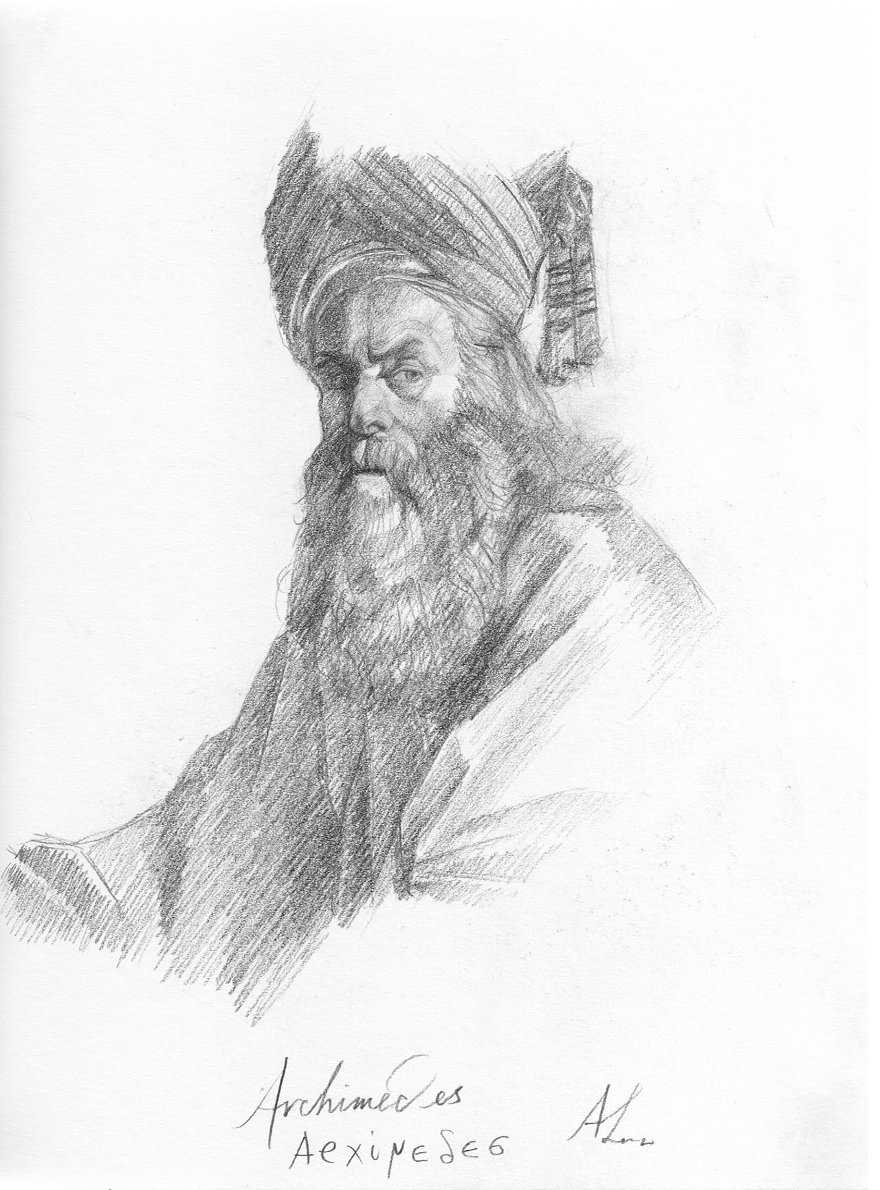 1280x1731 Archimedes By Angelus Tenebrae - Archimedes Sketch