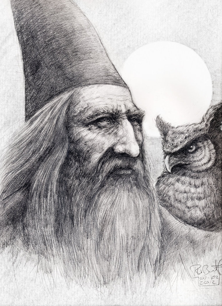 762x1049 Merlyn And Archimedes By Bigguido - Archimedes Sketch