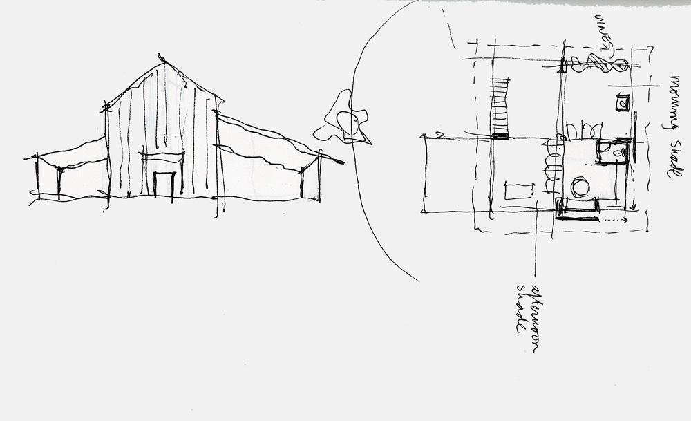 1000x609 Frank Harmon Architect - Architect Sketch