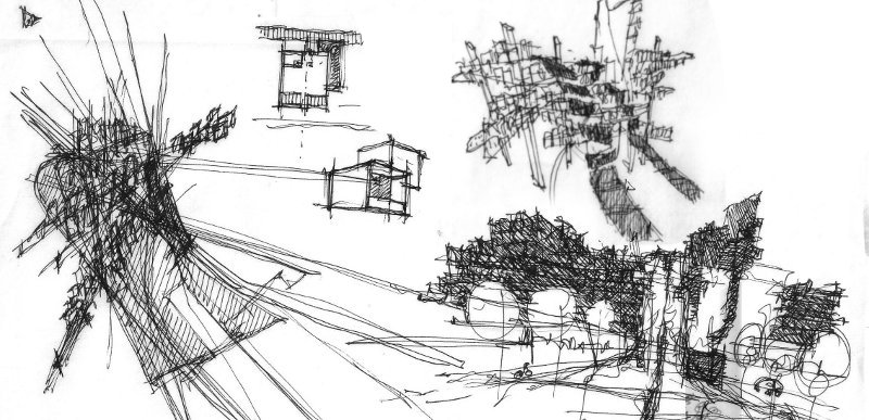 800x387 Architecture Composition With Blender - Architectural Sketching Tutorial
