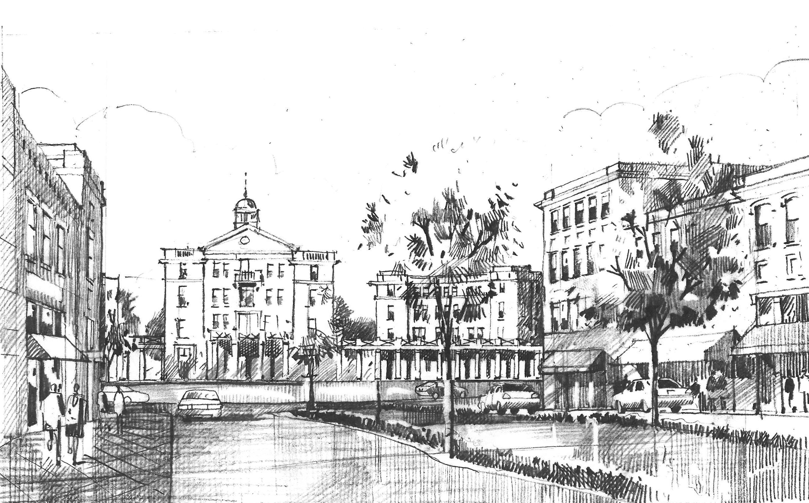 2659x1656 From Bowties To Brushstrokes Traditional Tools For Contemporary - Architecture Design Sketches