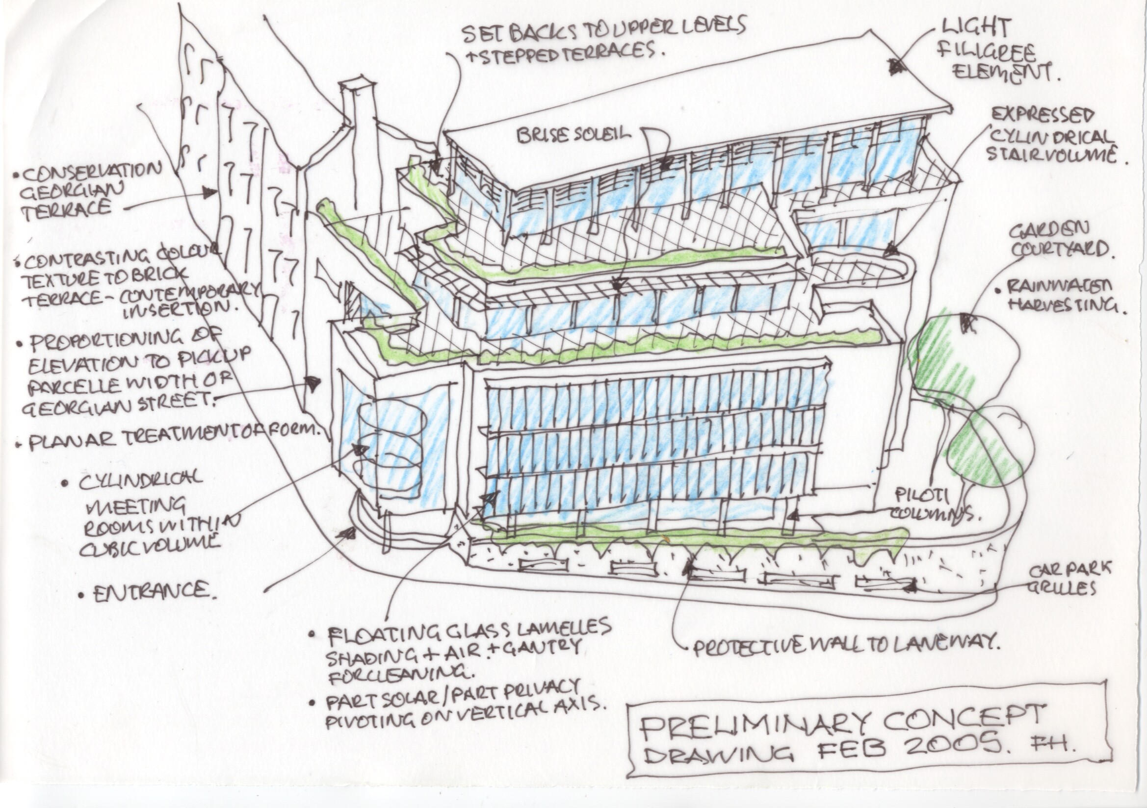 2338x1648 Sketch Design Frank Hughes Architects - Architecture Design Sketches