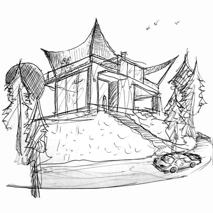 700x700 Architecture House Sketch Designer Fabio Santos - Architecture House Sketch