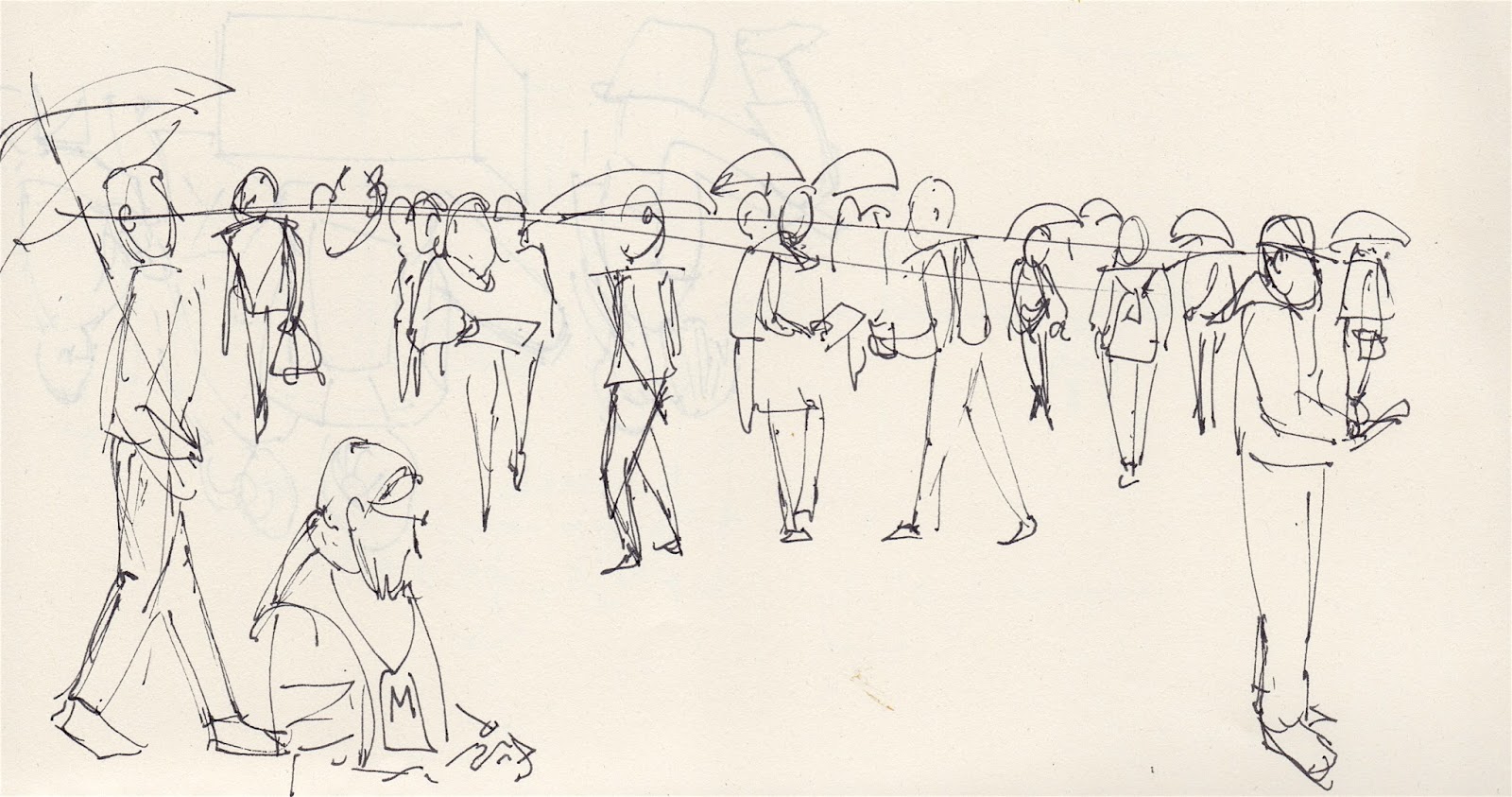 1600x843 Draw2c Urban Sketchers Symposium In Manchester, England - Architecture People Sketch