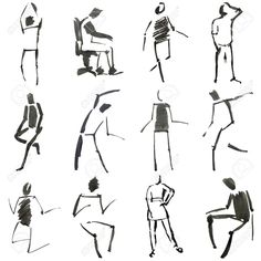 236x236 34 Best 2d People Images Architecture Sketches - Architecture People Sketch