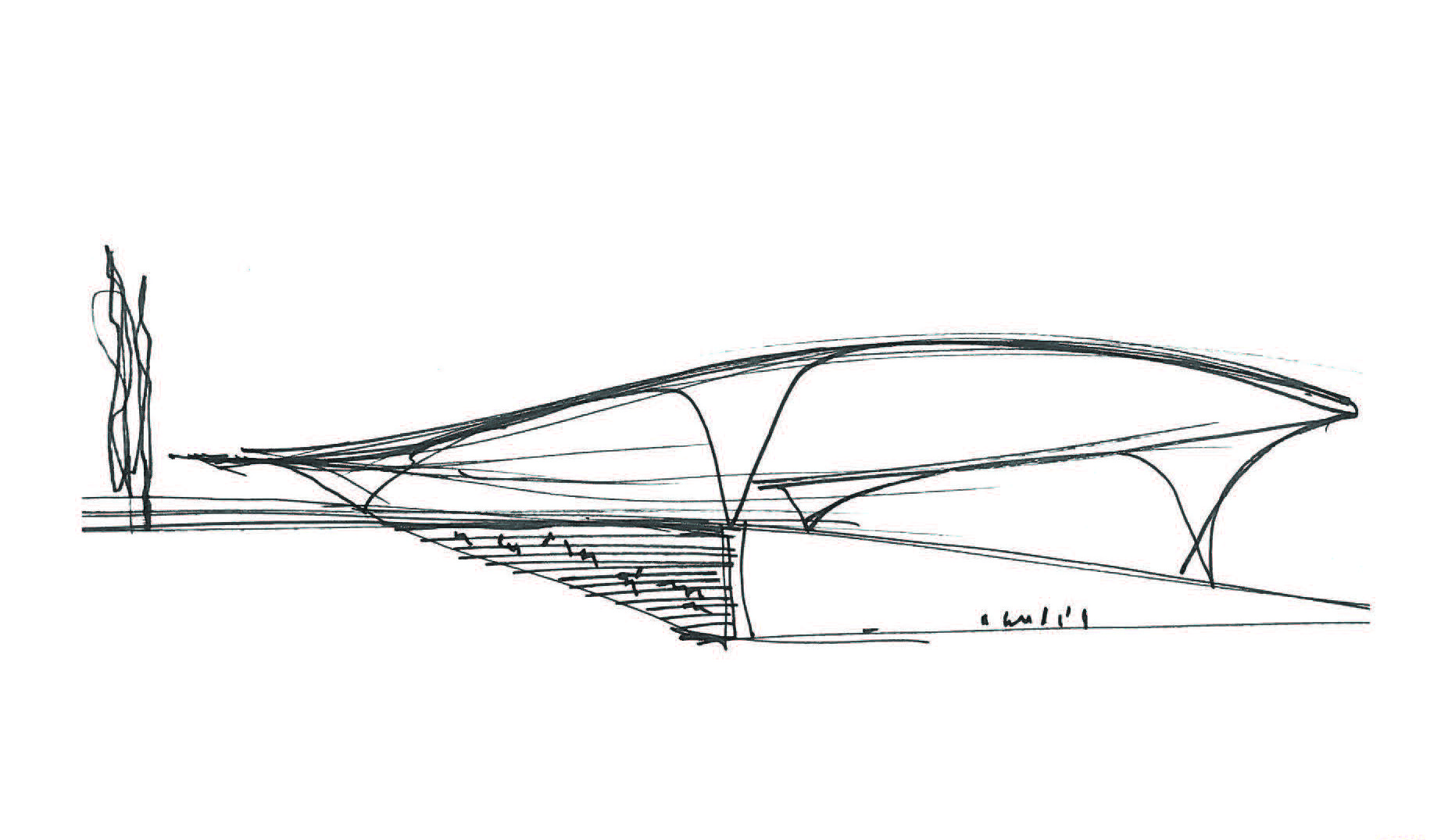 1853x1075 Gallery Of Asymptote Architecture To Design Park Of Angels In - Architecture Section Sketch