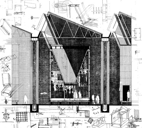 Architecture Section Sketch At Paintingvalley Com Explore Collection Of Architecture Section