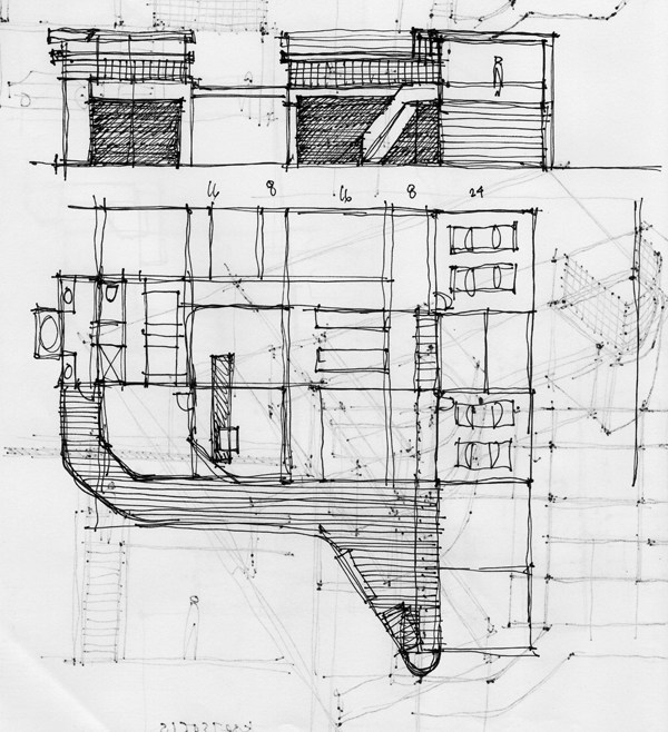 600x658 Architectural Sketching Life Of An Architect - Architecture Sketch