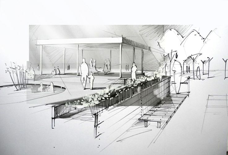 736x502 Architecture Sketch Arch - Architecture Sketch