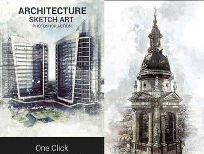 Architecture Sketch at PaintingValley.com | Explore collection of ...