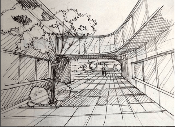 604x440 7 Ways To Improve Your Sketching Skills - Architecture Sketch