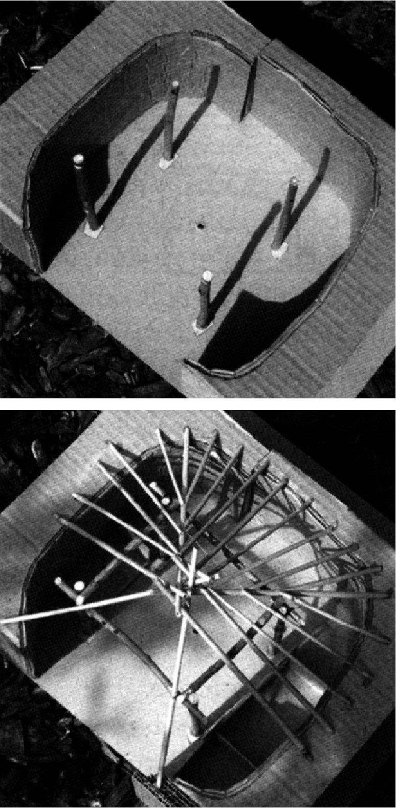 774x1578 Architectural Sketch Models Of A Neolithic Dwelling - Architecture Sketch Model