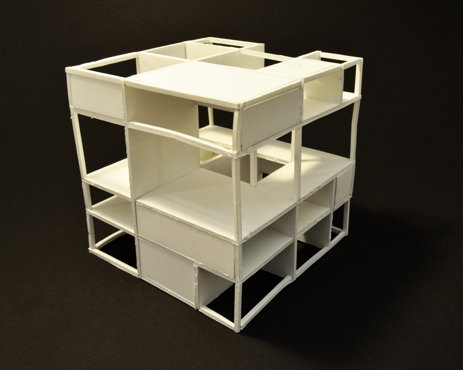 900x721 Cube Project 5th Sketch Model 5 By Kendezi - Architecture Sketch Model