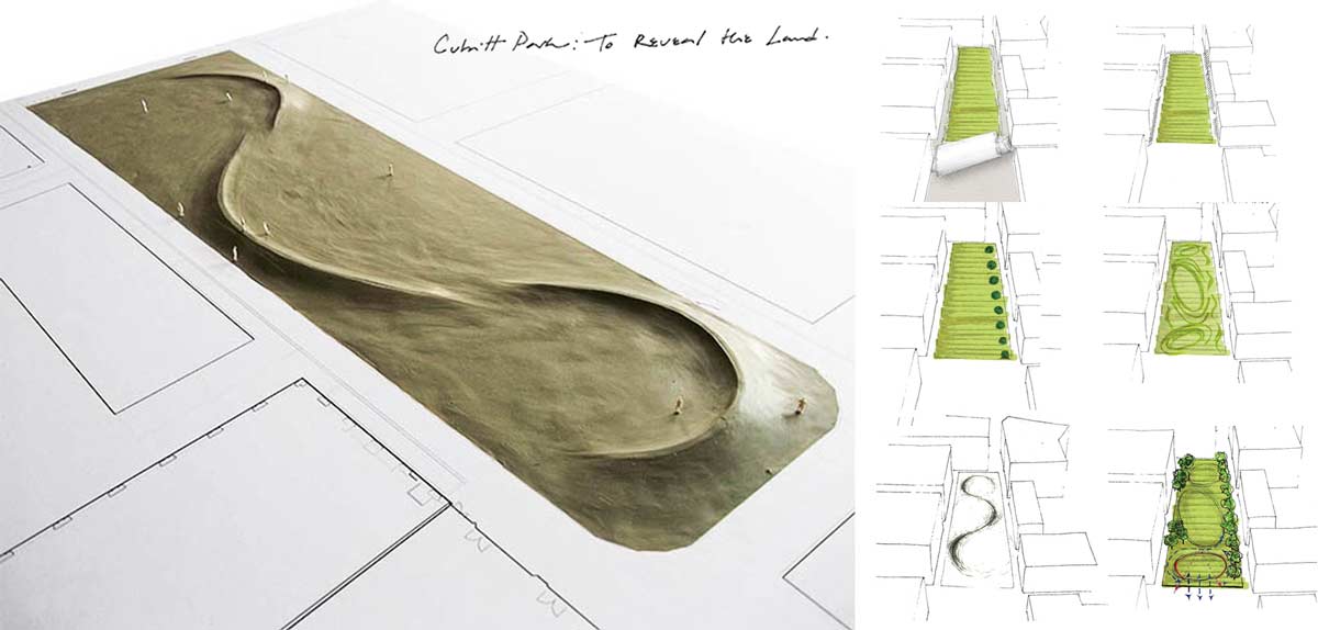 1200x574 Lewis Cubitt Park 12 Sketch Model Copyright Townshend Landscape - Architecture Sketch Model