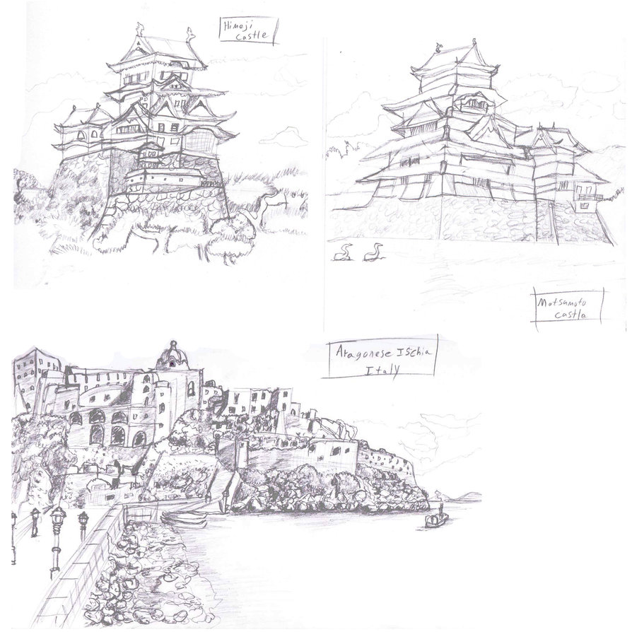 Architecture Sketch Practice at PaintingValley.com | Explore collection ...