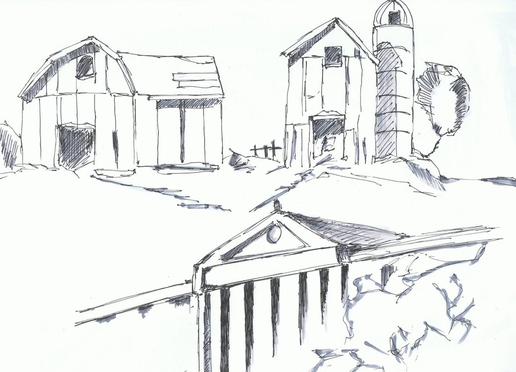 Architecture Sketch Practice at PaintingValley.com | Explore collection ...