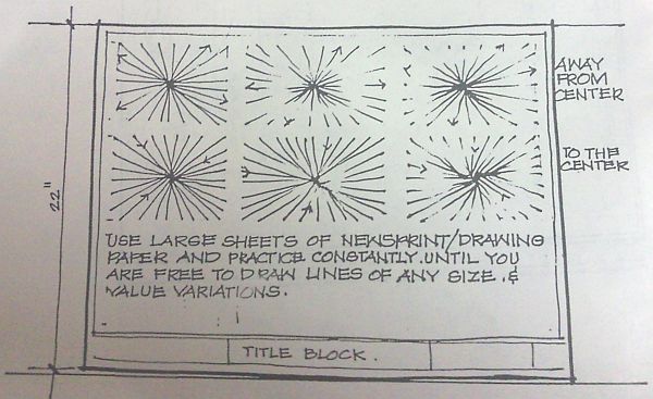 600x367 Line Exercises Architectural Drawing Architecture Student - Architecture Sketch Practice