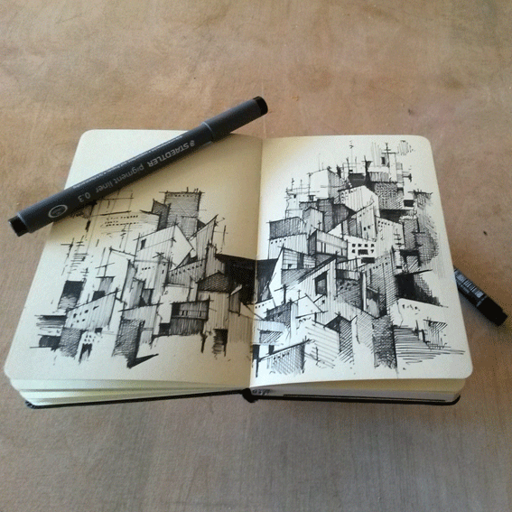 567x567 Looks Like Guanajuato. I Need To Sketch This Summer =) Practice - Architecture Sketch Practice