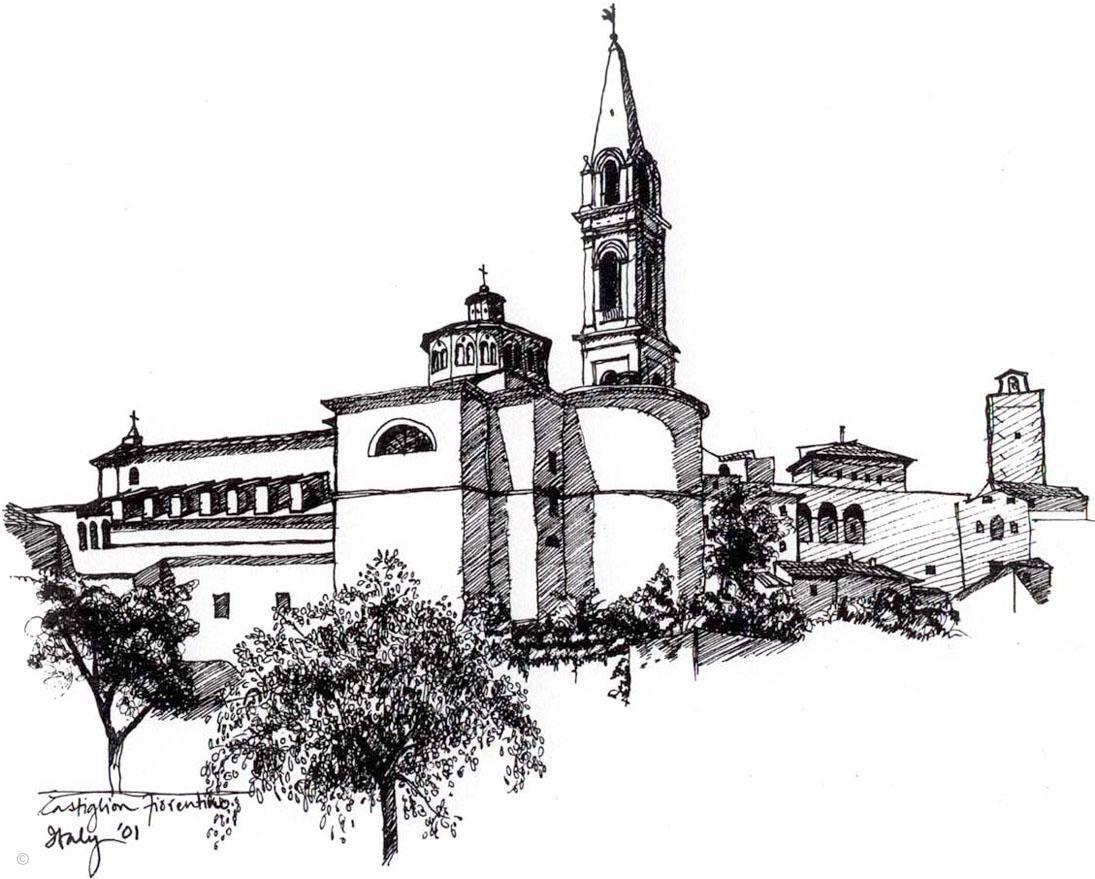 1095x879 A Summer Of Architectural Sketching In Italy - Architecture Sketch Practice