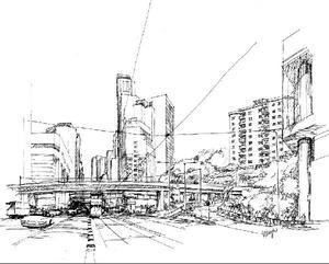 300x241 Architecture Wallpaper Black And White Sketch - Architecture Sketch Wallpaper