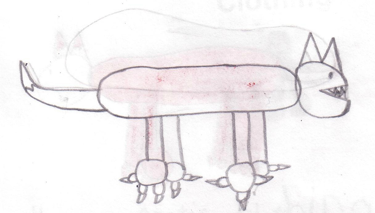 1217x693 Villagewiki Wolves - Arctic Wolf Sketch