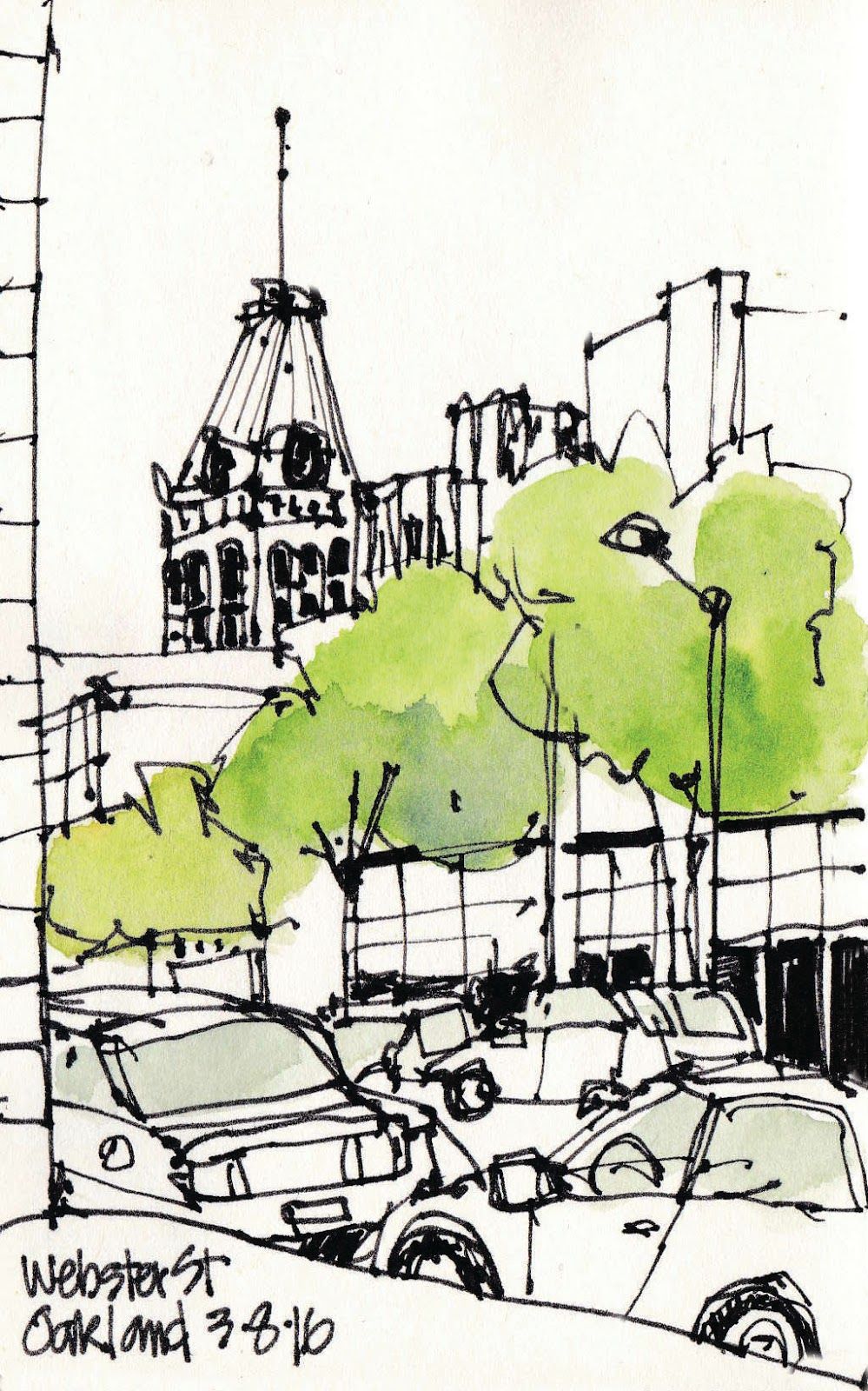 999x1600 Urban Sketchers S.f. Bay Area Howden Building Urban Sketching - Area Sketch