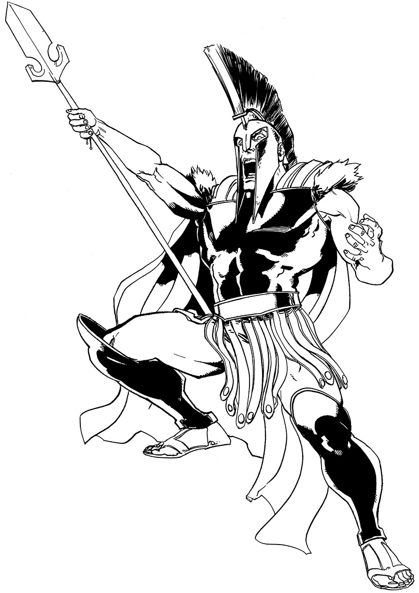 865x1224 Ares Bringer Of War - Ares God Of War Sketch