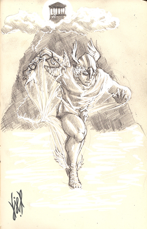 600x933 30 Day Illustrations Challenge (1 10) On Behance - Ares God Of War Sketch