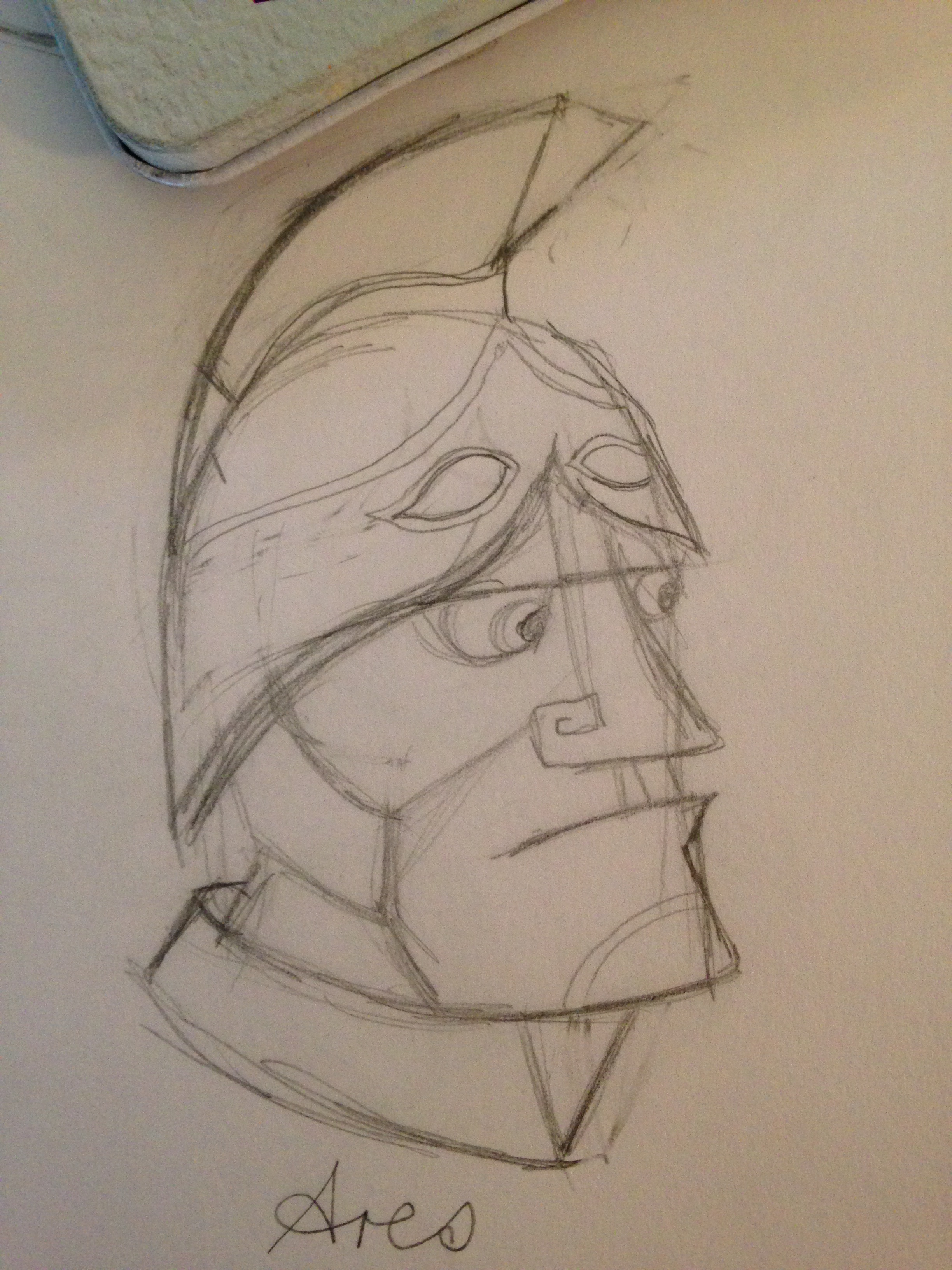 2448x3264 God Of War A Pict In Pa - Ares God Of War Sketch