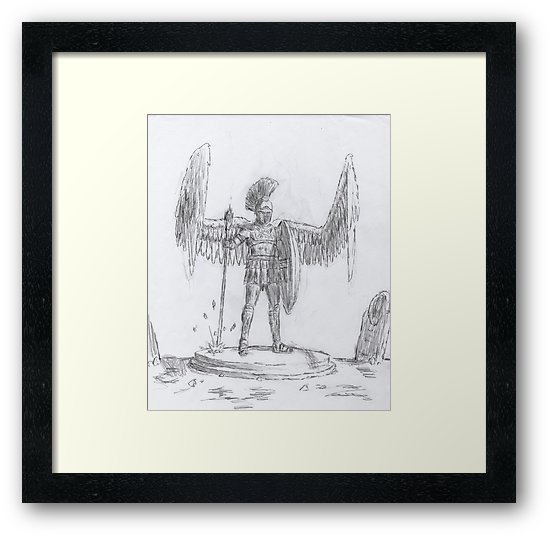 550x537 Ares Sketch Framed Prints By Redustheriotact Redbubble - Ares Sketch