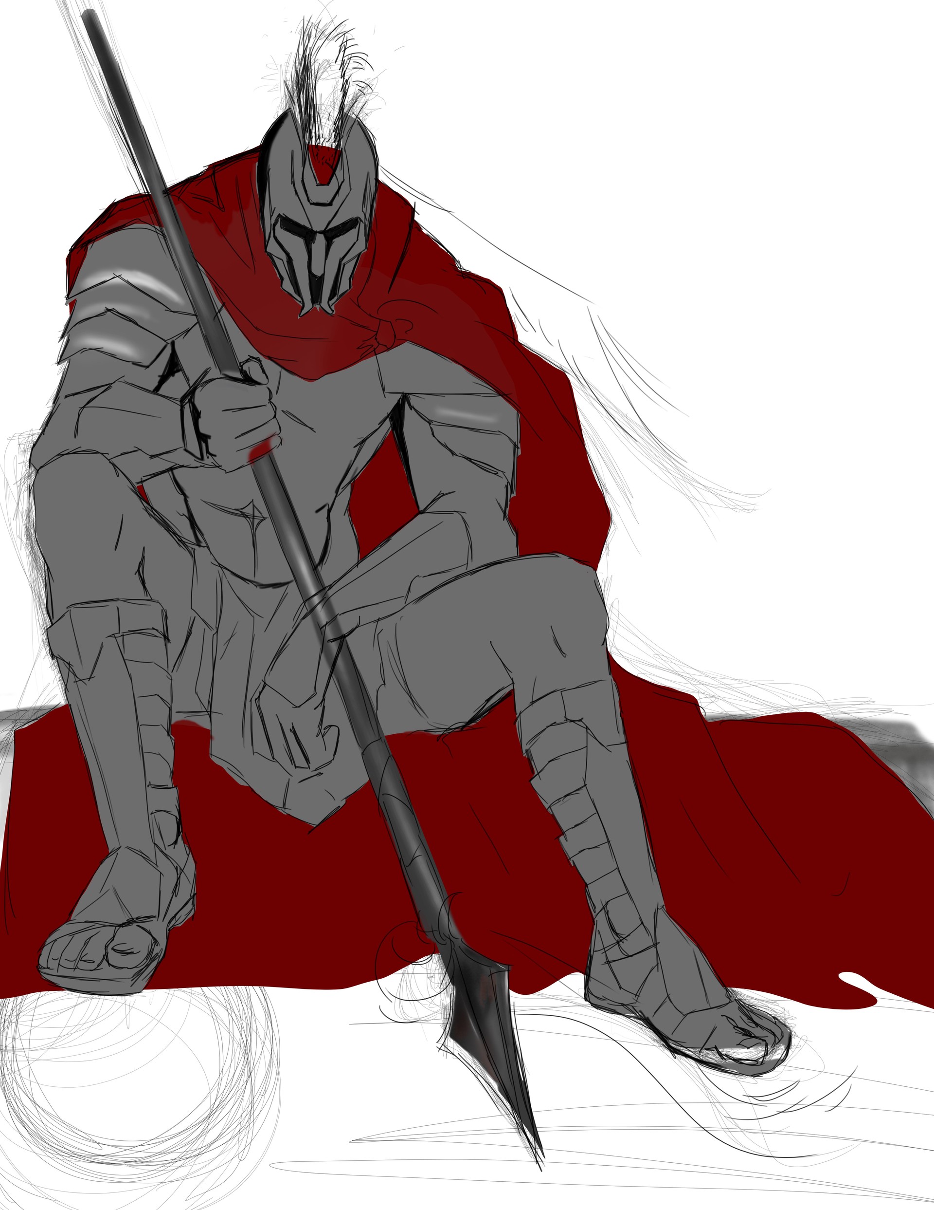 1920x2485 Artstation - Ares Sketch