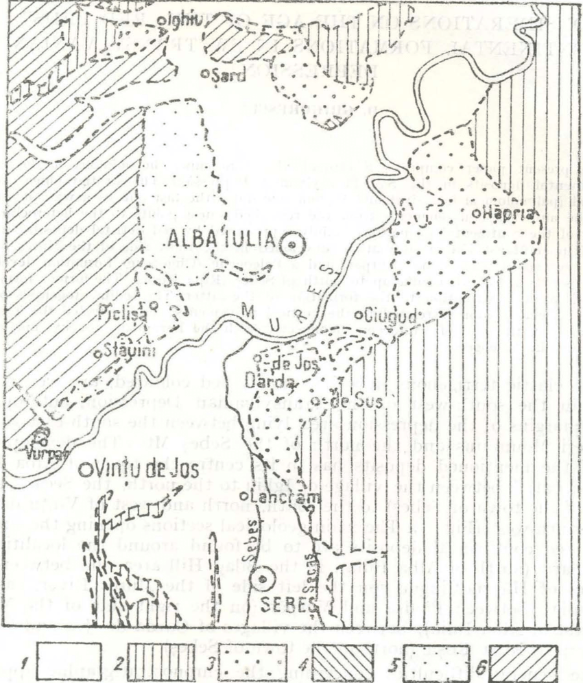 850x996 Fig. L. Sketch Of Outcropping Ares Of Red Beds Continental - Ares Sketch