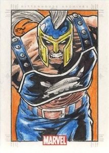 215x300 Marvel Heroes Amp Villains (Silver Age) Ares Sketch Card By Rodjer - Ares Sketch