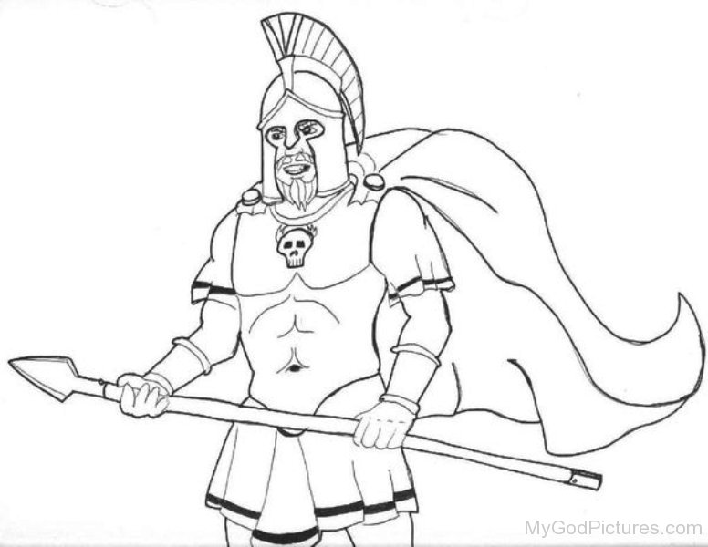 776x600 Sketch Of Ares - Ares Sketch