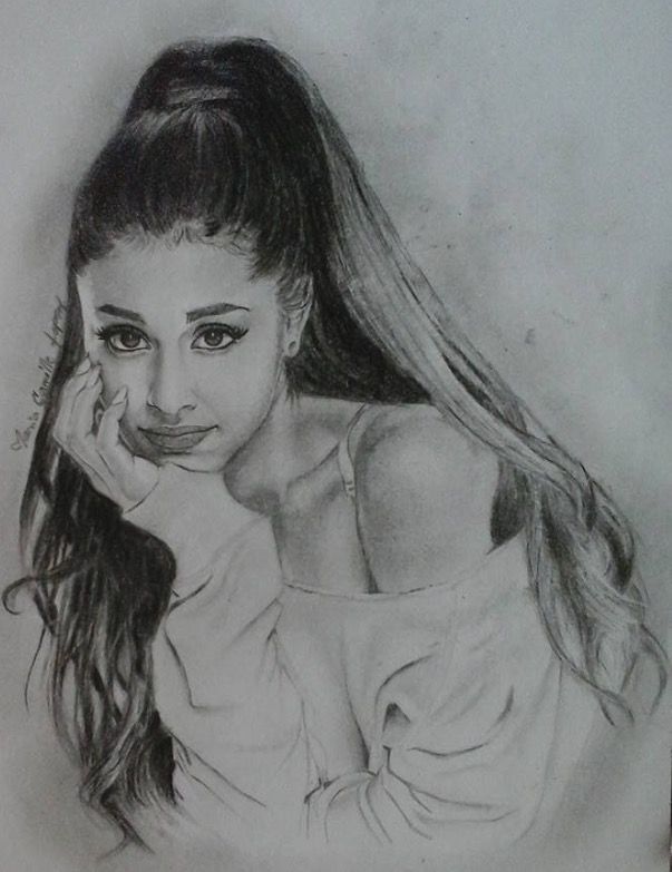 603x783 Beautiful Projects To Try Ariana Grande Drawings - Ariana Grande Sketch