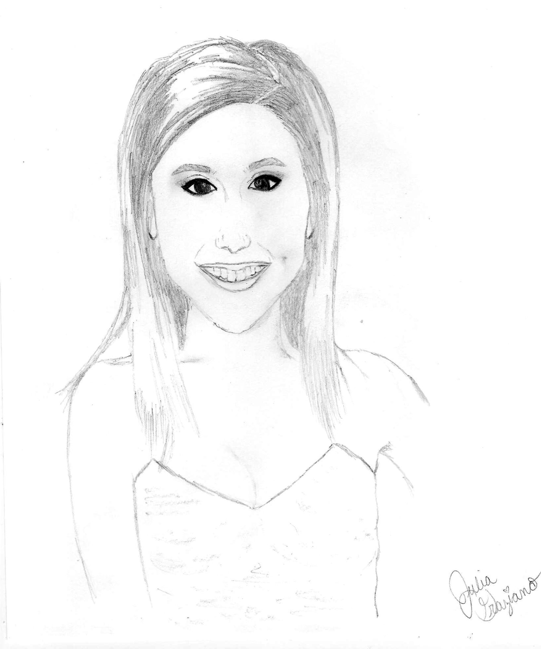 1730x2072 Drawing Of Ariana Grande Tigerbeat - Ariana Grande Sketch