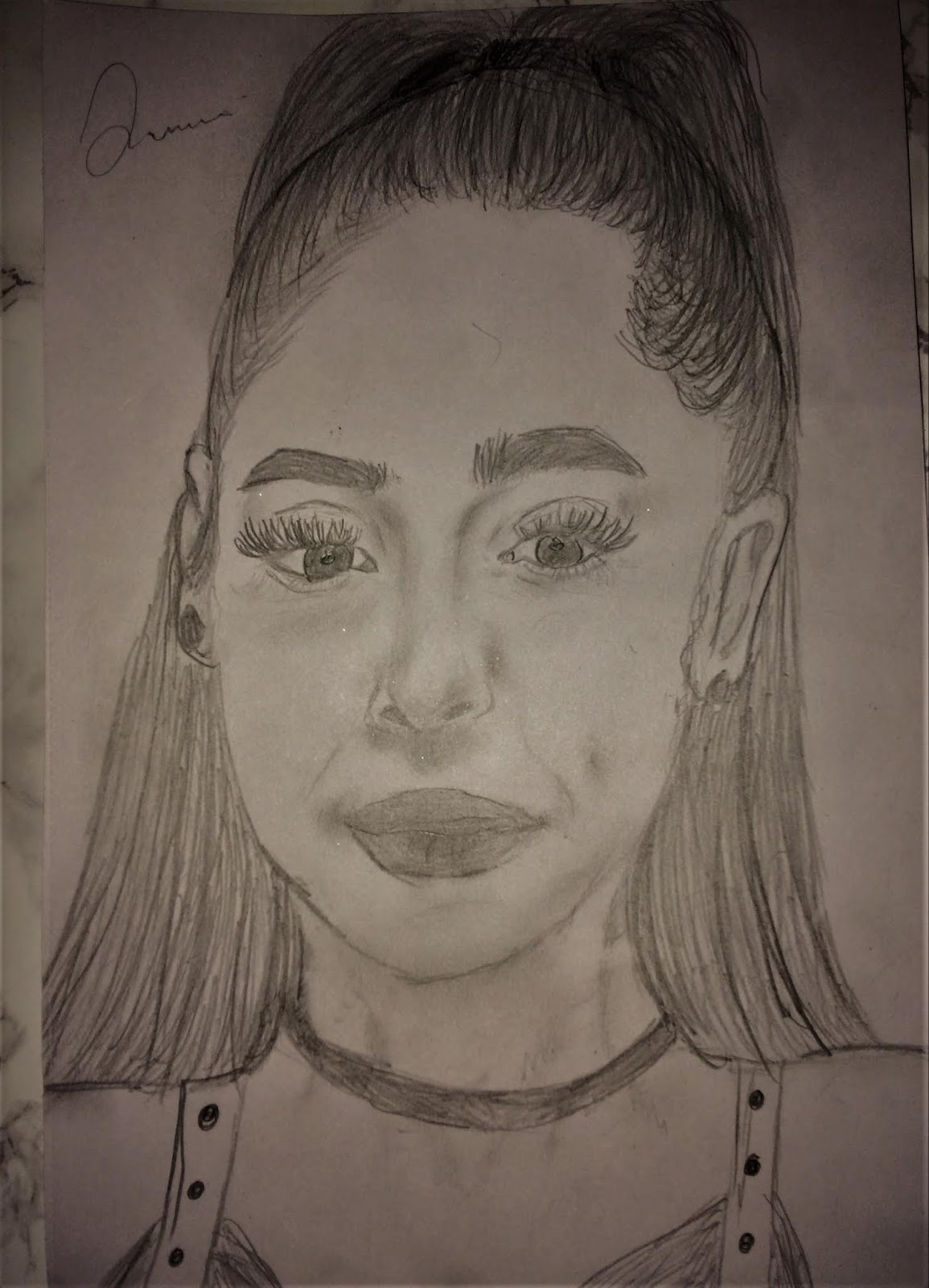 Ariana Grande Sketch at PaintingValley.com | Explore collection of ...