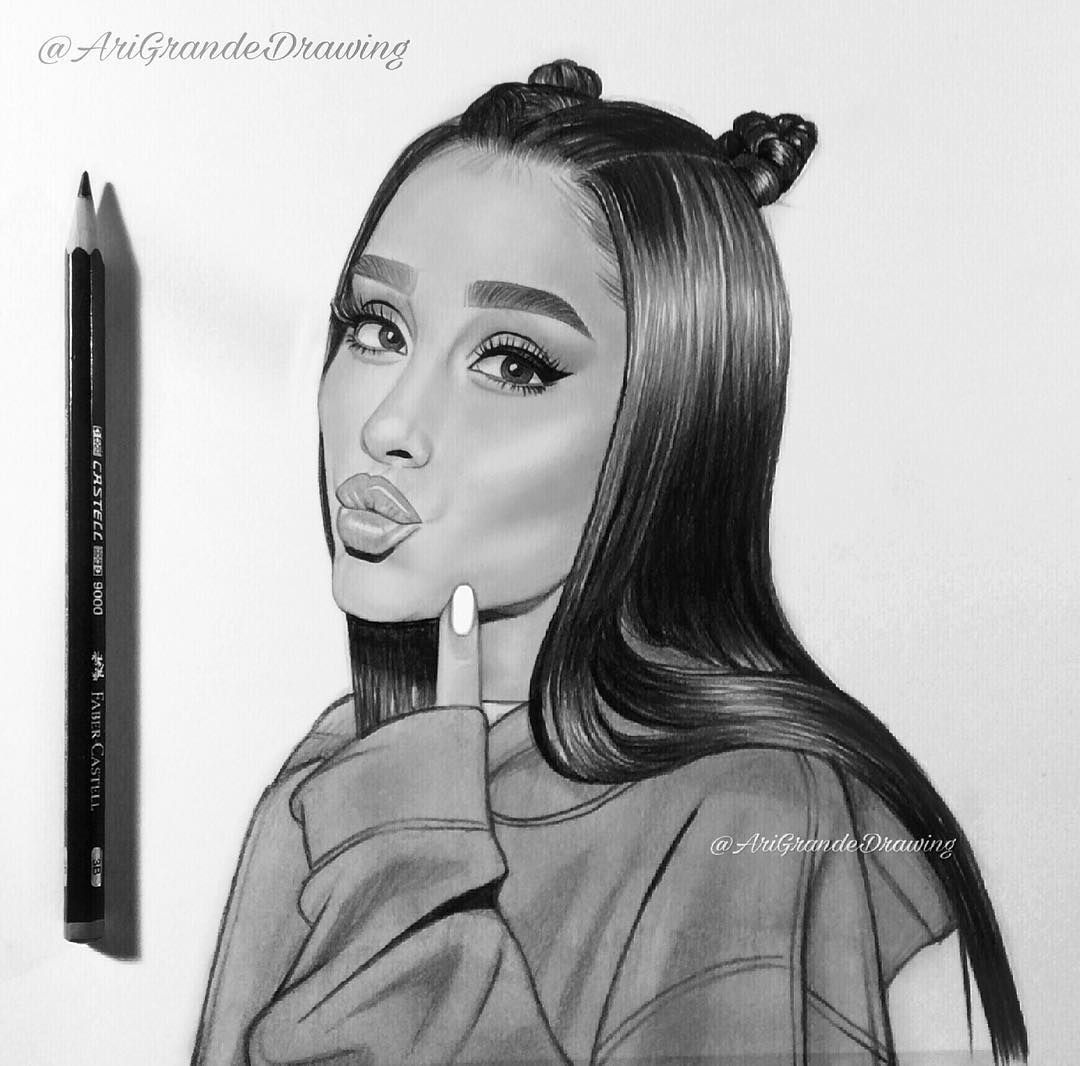 Ariana Grande Sketch at PaintingValley.com | Explore collection of ...