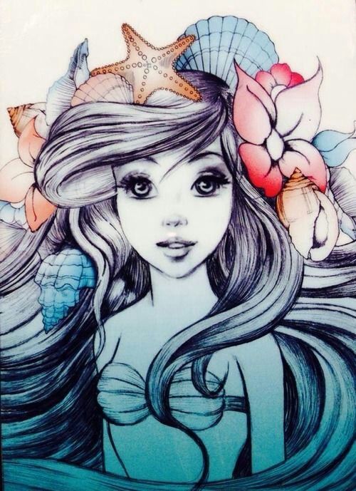 500x689 Ariel Little Mermaid Disney ) Ariel, Mermaid And - Ariel Little Mermaid Sketch
