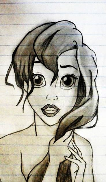 367x630 The Little Mermaid Ariel Tumblr Drawings - Ariel Little Mermaid Sketch