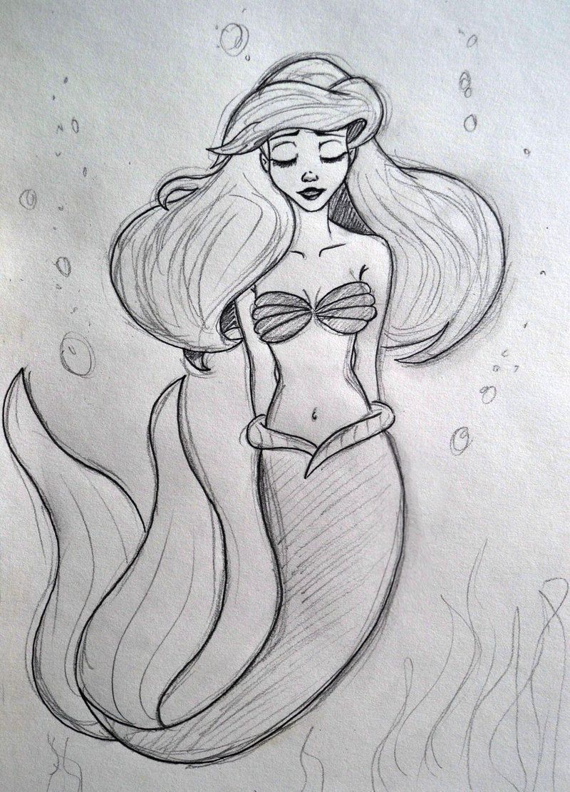 800x1111 Ariel Sketch By On @ Color - Ariel Sketch