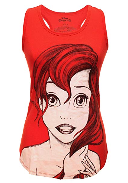 424x606 Disney The Little Mermaid Ariel Sketch Girls Tank Top - Ariel Sketch